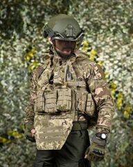 Single Sword Balistik Plaka Takılabilir Yan Korumalı Sırt Çantalı İlk Yardım Çantalı Hücum Yeleği MULTİCAM