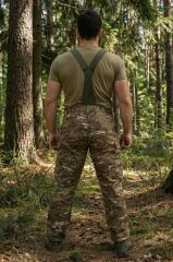 Single Sword Softshell Su Geçirmez İçi Polarlı Salopet Pantolon MULTİCAM - L