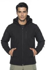 Single Sword Su Geçirmez Outdoor Softshell Taktik Erkek Mont SİYAH - L
