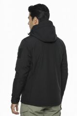 Single Sword Su Geçirmez Outdoor Softshell Taktik Erkek Mont SİYAH - L