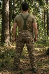 Single Sword Softshell Su Geçirmez İçi Polarlı Salopet Pantolon MULTİCAM - 3XL