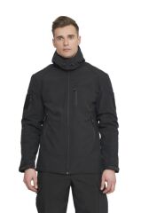Single Sword Su&Rüzgar Geçirmez Outdoor Softshell Kışlık Erkek Mont (Kapüşonlu) MULTİCAM - L