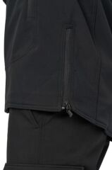 Single Sword Su&Rüzgar Geçirmez Outdoor Softshell Kışlık Erkek Mont (Kapüşonlu) SİYAH - S