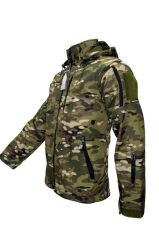 Single Sword Su Geçirmez Outdoor Softshell Taktik Erkek Mont MULTİCAM - 3XL