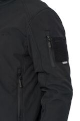 Single Sword Su&Rüzgar Geçirmez Outdoor Softshell Kışlık Erkek Mont (Kapüşonlu) SİYAH - 2XL