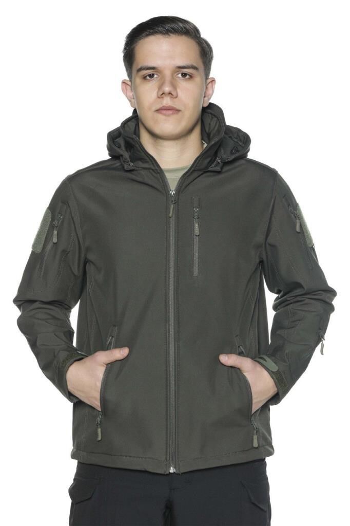 Single Sword Su Geçirmez Outdoor Softshell Taktik Erkek Mont HAKİ - 3XL