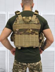 Single Sword Pratik Tak Çıkar Özellikli Tokalı Kod-7 Yan Korumalı Akrep Hücum Yeleği MULTİCAM