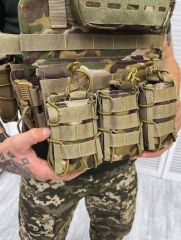 Single Sword Pratik Tak Çıkar Özellikli Tokalı Kod-7 Yan Korumalı Akrep Hücum Yeleği MULTİCAM