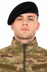 Single Sword Yün Askeri Bere, Jandarma, Komando, Tankçı Beresi SİYAH - 62