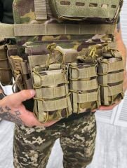 Single Sword Pratik Tak Çıkar Özellikli Tokalı Kod-7 Yan Korumalı Akrep Hücum Yeleği MULTİCAM
