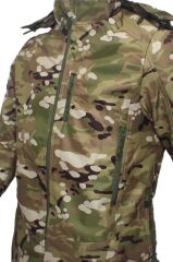 Single Sword Su&Rüzgar Geçirmez Outdoor Softshell Kışlık Erkek Mont (Kapüşonlu) MULTİCAM - L