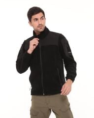 Single Sword Erkek&Kadın Taktik Garni Polar Mont-Hırka-Ceket TP01 SİYAH - 2XL