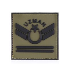 Single Sword Plastik Patch - Peç Uzman Rütbe UZM.ONB - UZM.ONB