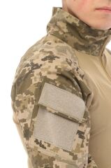 Single Sword Dirseklik Tasarımlı Polo Yaka Erkek Combat Tişört PİKSEL - L