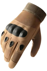 Single Sword Taktik Dokunmatik Parmak Uçlu Eldiven BEJ - L