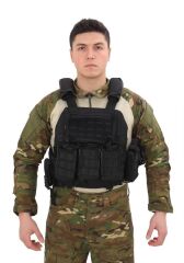 Single Sword Kasırga Tactical Balistik Plaka Takılabilen Açık Cepli Hücum Yeleği SİYAH