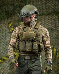 Single Sword Kasırga Tactical Balistik Plaka Takılabilen Açık Cepli Hücum Yeleği MULTİCAM