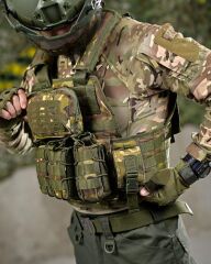 Single Sword Kasırga Tactical Balistik Plaka Takılabilen Açık Cepli Hücum Yeleği MULTİCAM
