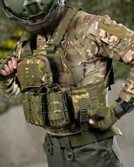 Single Sword Kasırga Tactical Balistik Plaka Takılabilen Açık Cepli Hücum Yeleği MULTİCAM