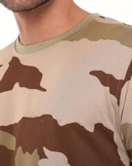 Single Sword Bisiklet Yaka Kısa Kollu Kamuflaj Erkek T-Shirt USA - XL