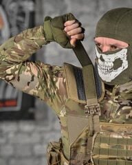 Single Sword Kasık Korumalı Pratik Hücum Yeleği Kod-5 MULTİCAM