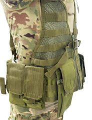 Hücum Yeleği Fermuarlı Arka Açık Standart HAKİ