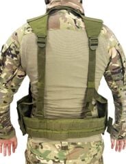 Hücum Yeleği Fermuarlı Arka Açık Standart HAKİ