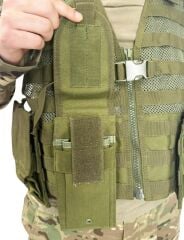 Hücum Yeleği Fermuarlı Arka Açık Standart HAKİ