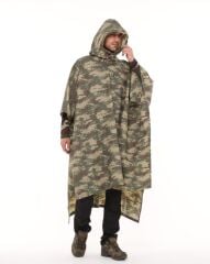 Single Sword Askeri Panço Yağmurluk Kamuflaj Desen XXS - KAMUFLAJ