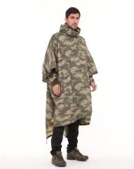 Single Sword Askeri Panço Yağmurluk Kamuflaj Desen XXS - KAMUFLAJ