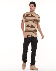 Sword Bisiklet Yaka Kısa Kollu Kamuflaj Erkek T-Shirt Single Ç.KAMUFLAJ - S
