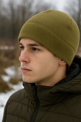 Single Sword Soğuktan Koruyucu Polar Bere Standart Beden BEJ