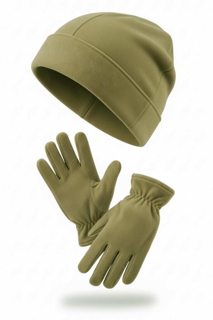 Polar Bere Ve Eldiven - Bej