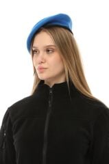 Single Sword Fransız Bere - Şapka -Fransız Ressam Yün Keçe Bere K.MAVİ