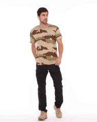 Yakasız Kısa Kol T-Shirt Jambar USA - L