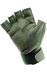 Single Sword Yarım Parmak Taktik Eldiven Bisiklet Motosiklet Outdoor Eldiven HAKİ - 2XL
