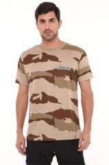 Yakasız Kısa Kol T-Shirt Jambar Ç.KAMUFLAJ - L
