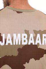 Yakasız Kısa Kol T-Shirt Jambar Ç.KAMUFLAJ - L