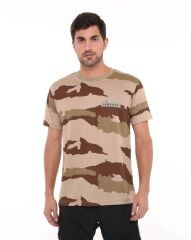 Yakasız Kısa Kol T-Shirt Jambar Ç.KAMUFLAJ - XL