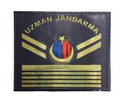 Single Sword ''Uzman Jandarma'' Yazılı Mini Plastik Rütbe UZM.ÇVŞ.8