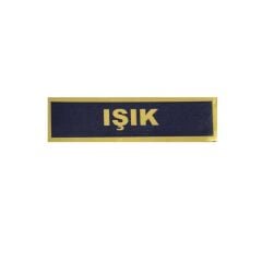 Jandarma Asayiş  Pvc İsimlik Lacivert / Gold/ Jandarma İsimlik
