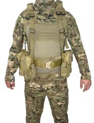 Single Sword Çeçen Yeleği - Çeçen Tipi Açık Hücum Yeleği BEJ