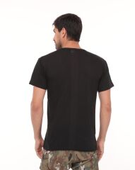 Single Sword Siyah Bisiklet Yaka İnce Yazlık Erkek Tişört SİYAH - 18 CM