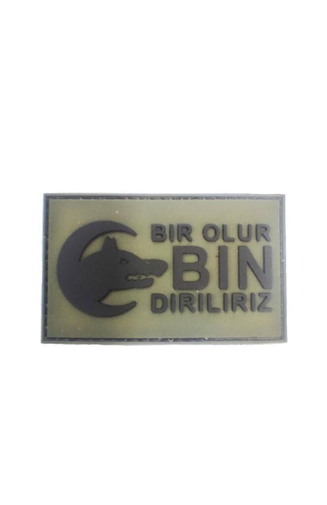 Single Sword Bir Ölür Bin Diriliriz Nakış Peç - Patch