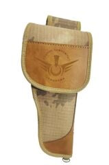 Single Sword Kamuflaj Desenli Deri ve Nakış Seçenekli Sessiz Tabanca Kılıfı NAKIŞ - Y.TSK