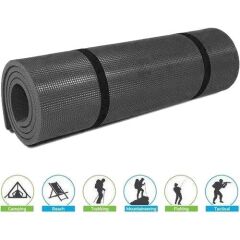 Single Sword 60X180X1,2 Cm Çok Amaçlı Mat Kamp Spor Egzersiz Plates Yoga Minderi-Mat SİYAH