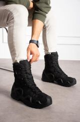 Single Sword Hakiki Deri Su Geçirmez  Erkek&Kadın Taktik Askeri Kışlık Bot ve Postal SS603 HAKİ - 37