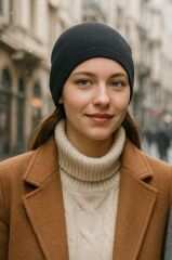 POLAR ÇİFT KAT BERE SİYAH