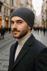 POLAR ÇİFT KAT BERE SİYAH