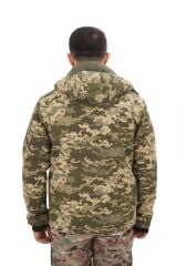 Single Sword Su Geçirmez Kamuflaj Erkek Softshell Parka PİKSEL - XL
